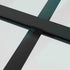 Sliding Door ESG Glass and Aluminum 29.9"x80.7" Black