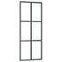 Sliding Door ESG Glass and Aluminum 29.9"x80.7" Black