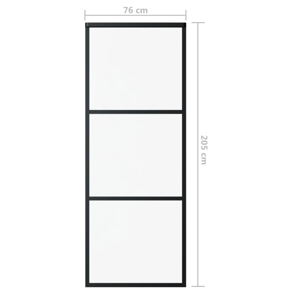 Sliding Door ESG Glass and Aluminum 29.9