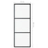 Sliding Door ESG Glass and Aluminum 29.9"x80.7" Black