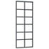 Sliding Door ESG Glass and Aluminum 29.9"x80.7" Black