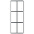 Sliding Door ESG Glass and Aluminum 29.9"x80.7" Black