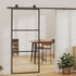 Sliding Door ESG Glass and Aluminum 35.4"x80.7" Black