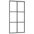Sliding Door ESG Glass and Aluminum 40.2"x80.7" Black