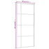 Sliding Door Frosted ESG Glass and Aluminum 35.4"x80.7" Black