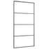Sliding Door Frosted ESG Glass and Aluminum 40.4"x80.7" Black