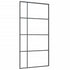 Sliding Door Frosted ESG Glass and Aluminum 40.4"x80.7" Black