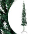 Slim Artificial Half Christmas Tree with Stand Green 5 ft