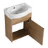 Soft Close Doors Bathroom Vanity With Sink,16 Inch For Small Bathroom