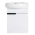 Soft Close Doors Bathroom Vanity With Sink,16 Inch For Small Bathroom