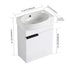 Soft Close Doors Bathroom Vanity With Sink,16 Inch For Small Bathroom