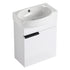 Soft Close Doors Bathroom Vanity With Sink,16 Inch For Small Bathroom