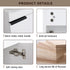 Soft Close Doors Bathroom Vanity With Sink,16 Inch For Small Bathroom