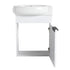 Soft Close Doors Bathroom Vanity With Sink,16 Inch For Small Bathroom