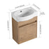 Soft Close Doors Bathroom Vanity With Sink,16 Inch For Small Bathroom