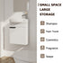 Soft Close Doors Bathroom Vanity With Sink,16 Inch For Small Bathroom