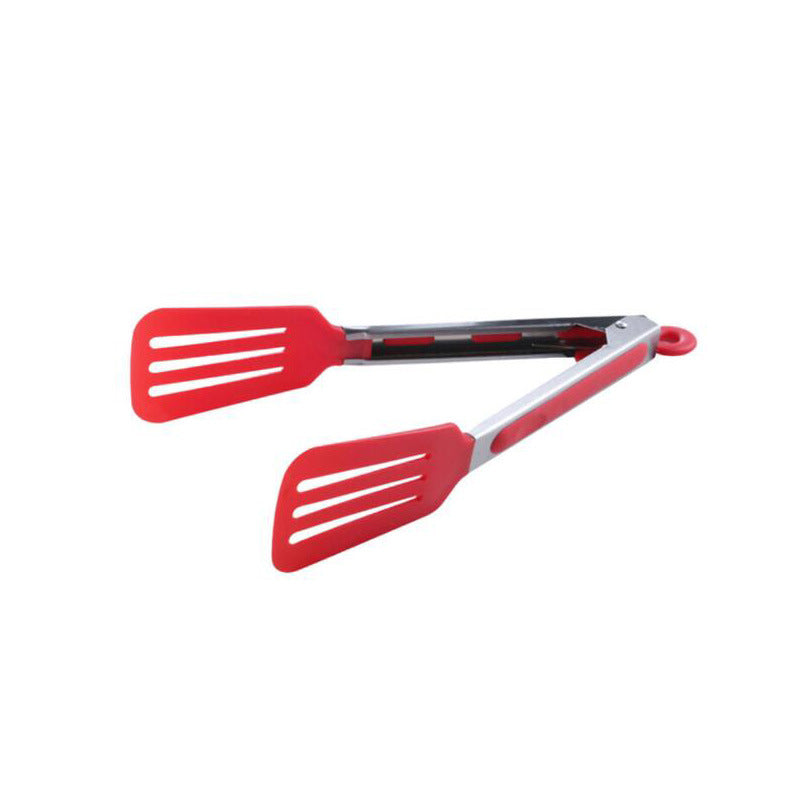 Spatula Tong Kitchen Tongs Stainless Steel Cooking Silicone Buffet Serving Tongs Heat Resistant with Locking Handle Joint - WoodPoly.com