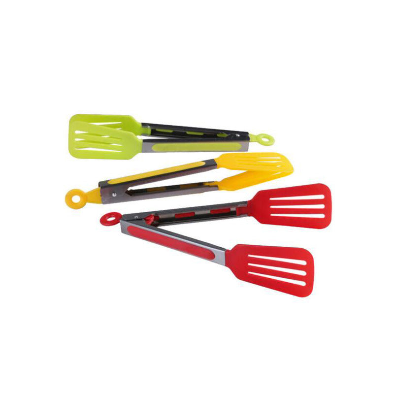 Spatula Tong Kitchen Tongs Stainless Steel Cooking Silicone Buffet Serving Tongs Heat Resistant with Locking Handle Joint - WoodPoly.com