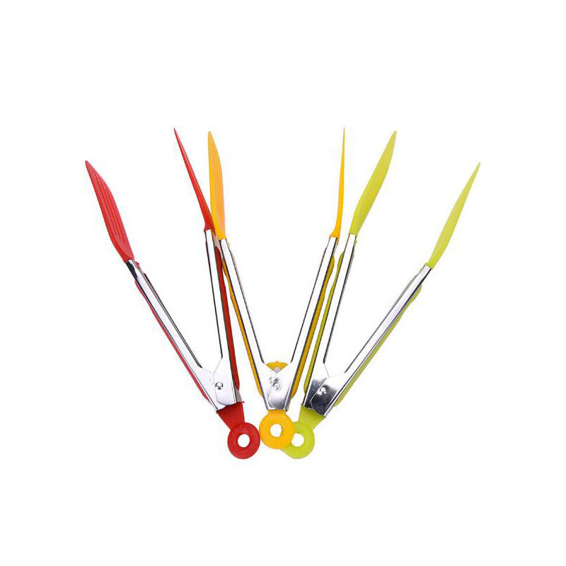 Spatula Tong Kitchen Tongs Stainless Steel Cooking Silicone Buffet Serving Tongs Heat Resistant with Locking Handle Joint - WoodPoly.com