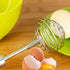 Spiral Egg Whisk Stainless Steel Lightweight Non-Toxic Kitchen Gadget Manual Blender Hand Whisk for Baking Beverage Cooking - WoodPoly.com