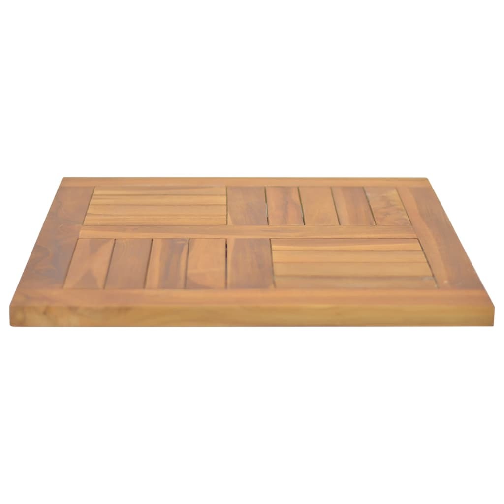 Square Table Top 19.7"x19.7"x1" Solid Wood Teak