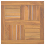 Square Table Top 19.7"x19.7"x1" Solid Wood Teak