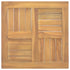 Square Table Top 19.7"x19.7"x1" Solid Wood Teak