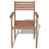 Stackable Patio Chairs 2 pcs Solid Teak Wood - WoodPoly.com