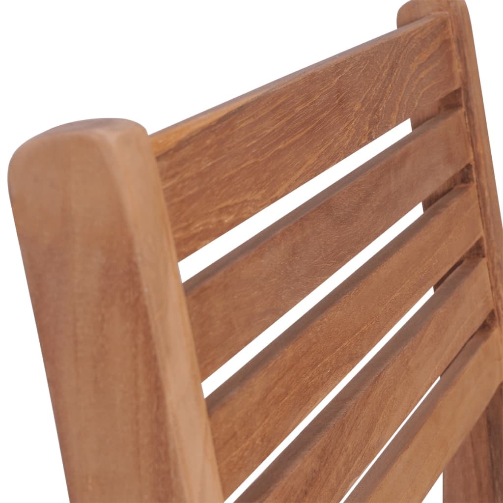 Stackable Patio Chairs 2 pcs Solid Teak Wood - WoodPoly.com