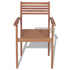 Stackable Patio Chairs 4 pcs Solid Teak Wood - WoodPoly.com