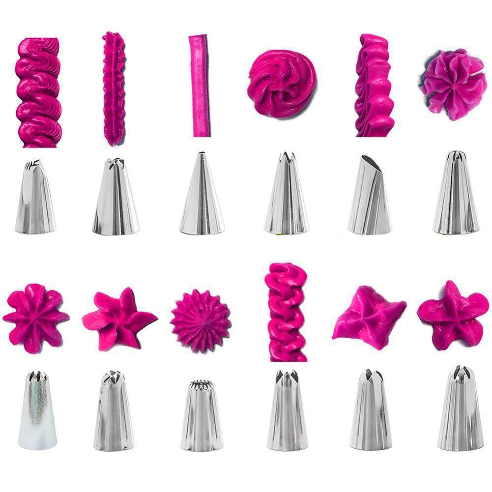 Stainless Steel 83 Pieces Cake Decorating Nozzle Set Baking Tool Decorative Nozzle Set Decorative Tools - WoodPoly.com
