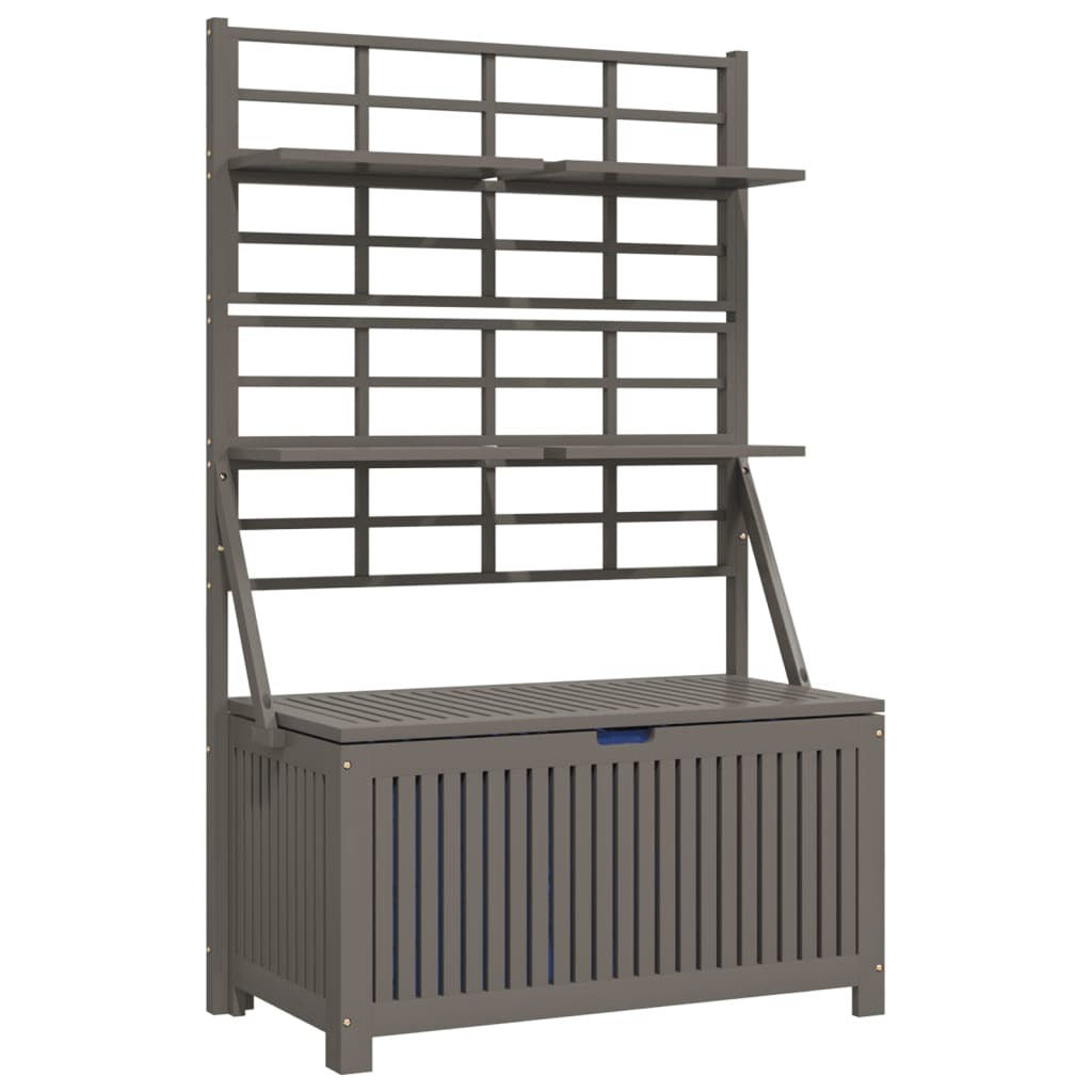 Storage Box with Trellis Gray 39