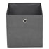 Storage Boxes 10 pcs Non-woven Fabric 12.6"x12.6"x12.6" Gray