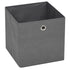 Storage Boxes 10 pcs Non-woven Fabric 12.6"x12.6"x12.6" Gray
