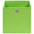 Storage Boxes 4 pcs Green 12.6"x12.6"x12.6" Fabric