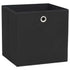 Storage Boxes 4 pcs Non-woven Fabric 12.6"x12.6"x12.6" Black