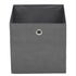 Storage Boxes 4 pcs Non-woven Fabric 12.6"x12.6"x12.6" Gray