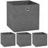 Storage Boxes 4 pcs Non-woven Fabric 12.6"x12.6"x12.6" Gray