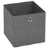 Storage Boxes 4 pcs Non-woven Fabric 12.6"x12.6"x12.6" Gray