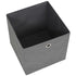 Storage Boxes 4 pcs Non-woven Fabric 12.6"x12.6"x12.6" Gray