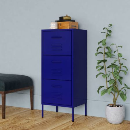Storage Cabinet Navy Blue 16.7