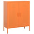 Storage Cabinet Orange 31.5"x13.8"x40" Steel