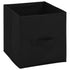 Storage Cabinet with 4 Fabric Baskets Black 24.8"x11.8"x28" Steel