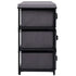 Storage Cabinet with 6 Drawers 21.7"x11.4"x21.7" Gray Steel