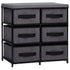 Storage Cabinet with 6 Drawers 21.7"x11.4"x21.7" Gray Steel