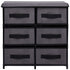 Storage Cabinet with 6 Drawers 21.7"x11.4"x21.7" Gray Steel