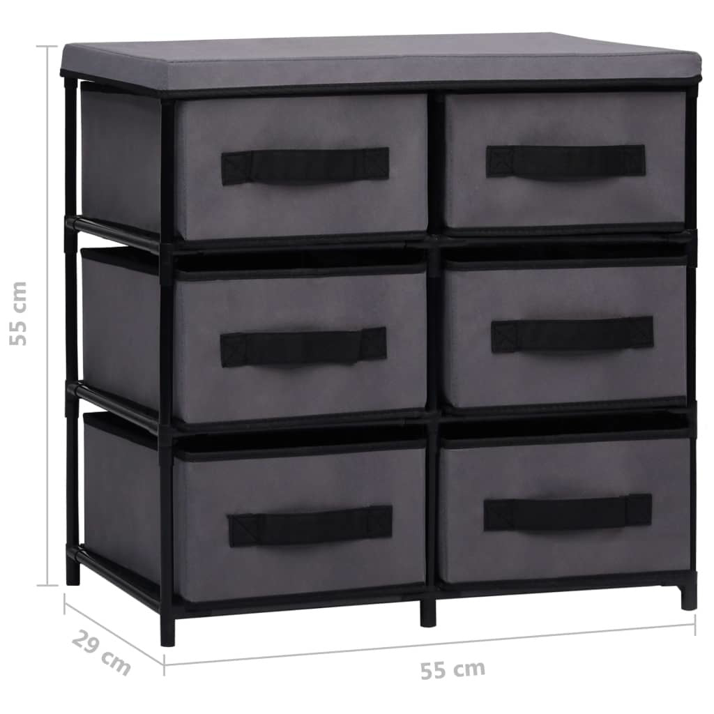 Storage Cabinet with 6 Drawers 21.7