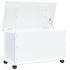 Storage Chest with Wheels ALTA White 28.7"x15.6"x17.3" Solid Wood Pine
