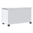Storage Chest with Wheels ALTA White 28.7"x15.6"x17.3" Solid Wood Pine