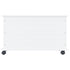 Storage Chest with Wheels ALTA White 28.7"x15.6"x17.3" Solid Wood Pine